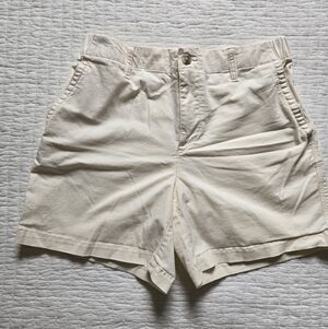 Old Navy Women's Cream High-Rise Casual Shorts